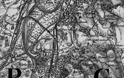 Old map of Penrhiwtyn in 1898