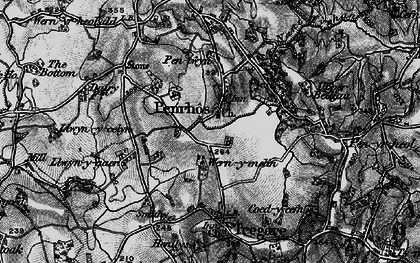 Old map of Penrhos in 1896