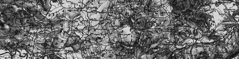 Old map of Penrhos in 1896