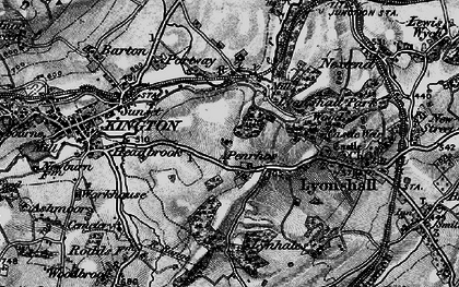 Old map of Bullocks Mill in 1899