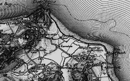 Old map of Penrhyn Bay in 1899
