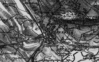 Old map of Penrith in 1897