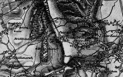 Old map of Penselwood in 1898