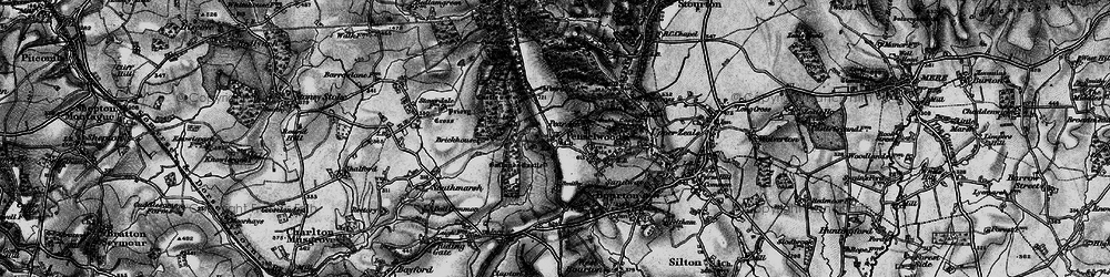 Old map of Penselwood in 1898