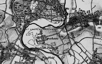 Old map of Pensham in 1898