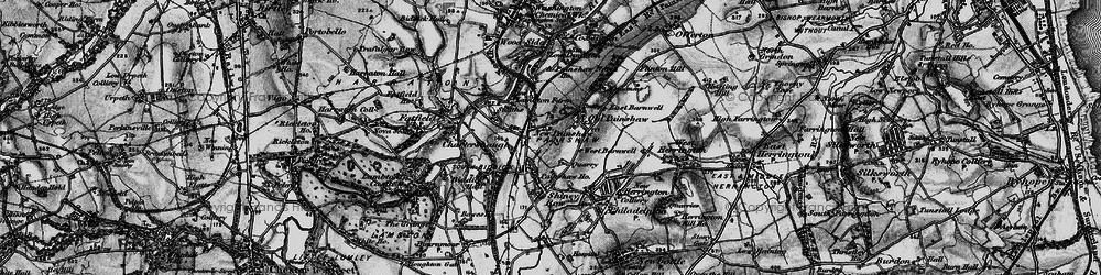 Old map of Penshaw in 1898