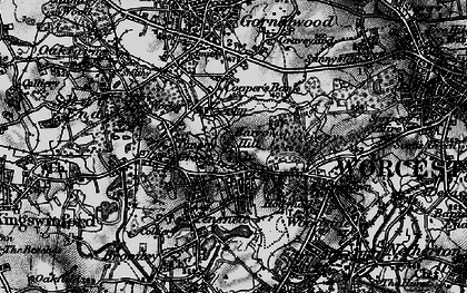 Old map of Pensnett in 1899