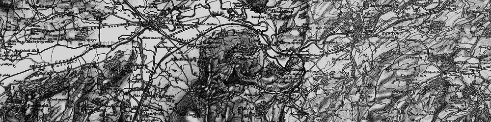Old map of Allt y Gaer in 1899