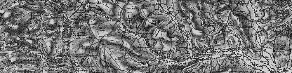 Old map of Badger Moor in 1899