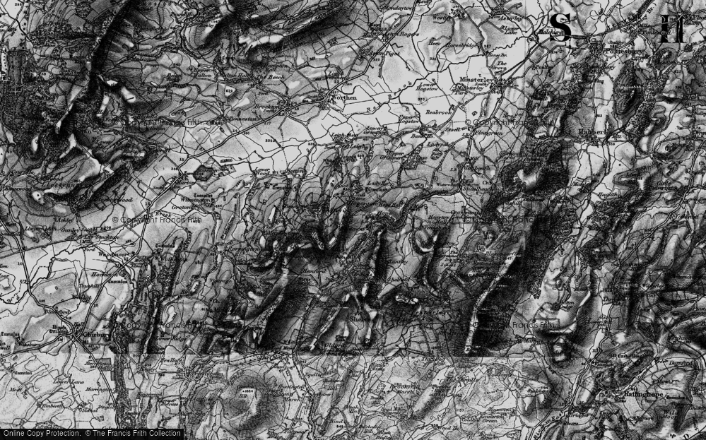 Old Map of Pentirvin, 1899 in 1899
