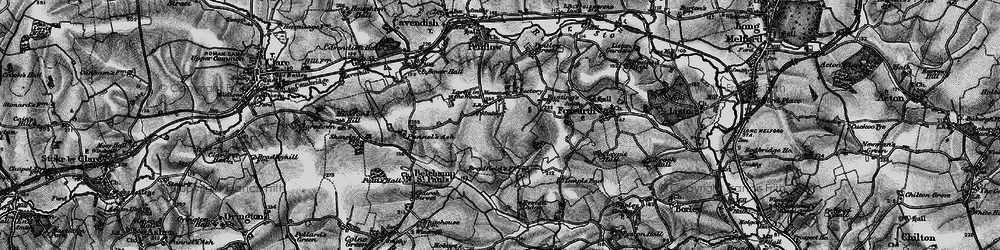 Old map of Pentlow in 1895