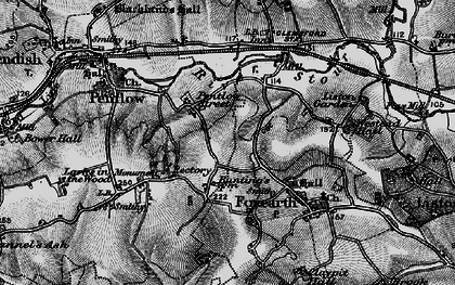 Old map of Pentlow Street in 1895