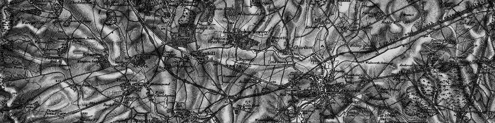 Old map of Penton Corner in 1895