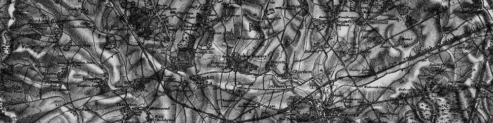 Old map of Foxcotte in 1895