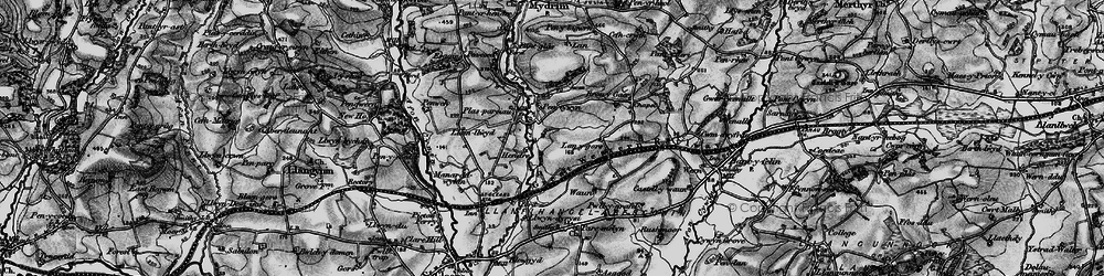 Old map of Bryntowyn in 1898