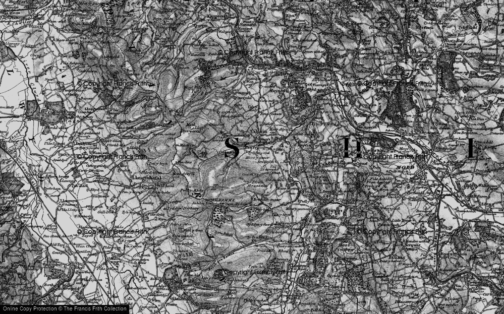 Old Map of Pentre, 1897 in 1897