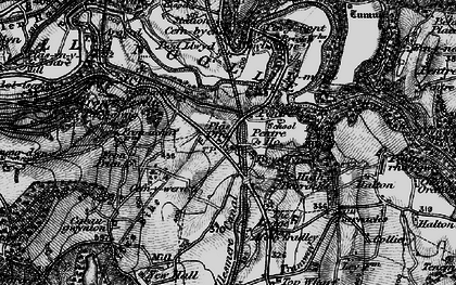 Old map of Pentre in 1897