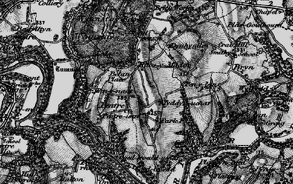 Old map of Pentre in 1897