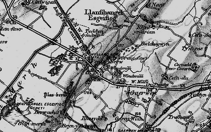 Old map of Brynhyfryd in 1899