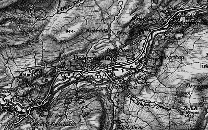 Old map of Afon Ystumiau in 1899