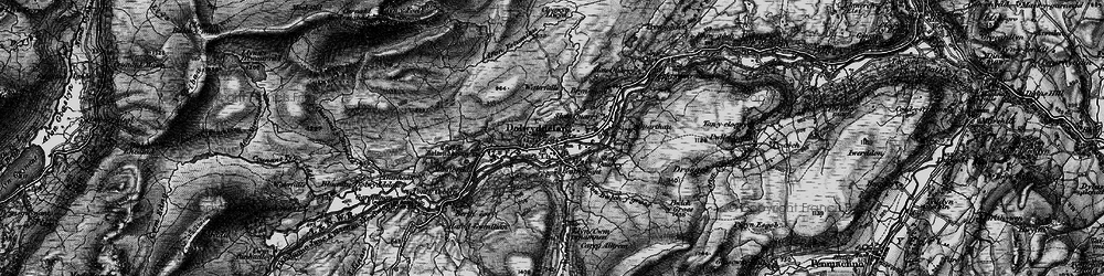 Old map of Pentre-bont in 1899