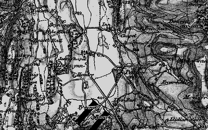 Old map of Pentre-celyn in 1897
