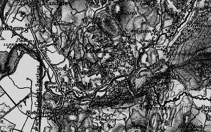 Old map of Pentre Gwynfryn in 1899