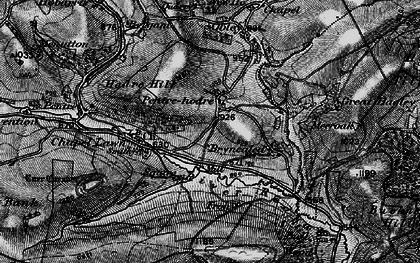 Old map of Pentre Hodre in 1899