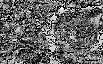 Old map of Tyn-y-caeau in 1899