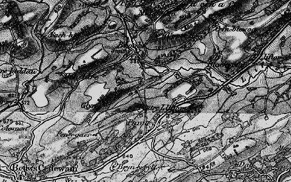 Old map of Pentre Llifior in 1899