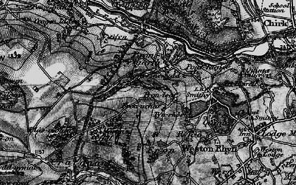 Old map of Pentre-newydd in 1897