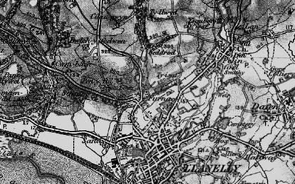 Old map of Pentre-Poeth in 1896