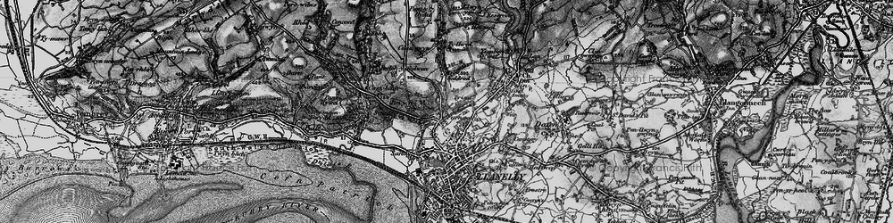 Old map of Pentre-Poeth in 1896