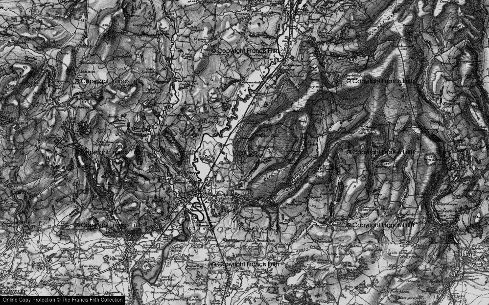 Old Map of Pentrebach, 1897 in 1897