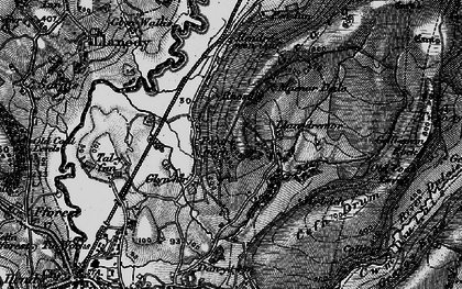 Old map of Pentrebach in 1897