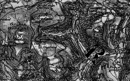 Old map of Pentredwr in 1897