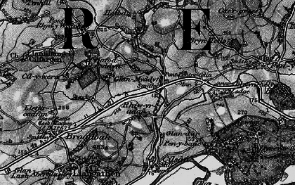 Old map of Brynteilo in 1898