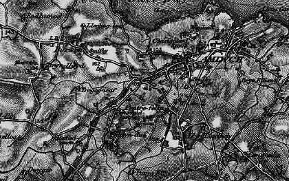 Old map of Pentrefelin in 1899