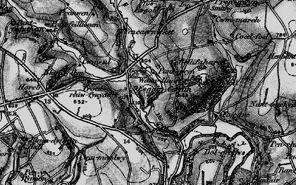 Old map of Pentrellwyn in 1898