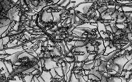 Old map of Bryn Rodyn in 1899