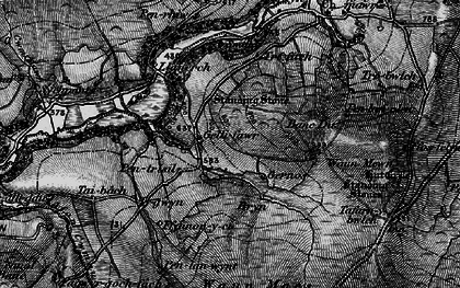 Old map of Cilgwyn in 1898