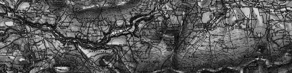 Old map of Cilgwyn in 1898