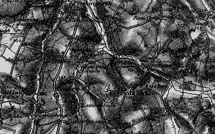 Old map of Penwartha Coombe in 1895