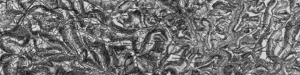 Old map of Penweathers in 1895