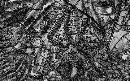 Old map of Penwood in 1895