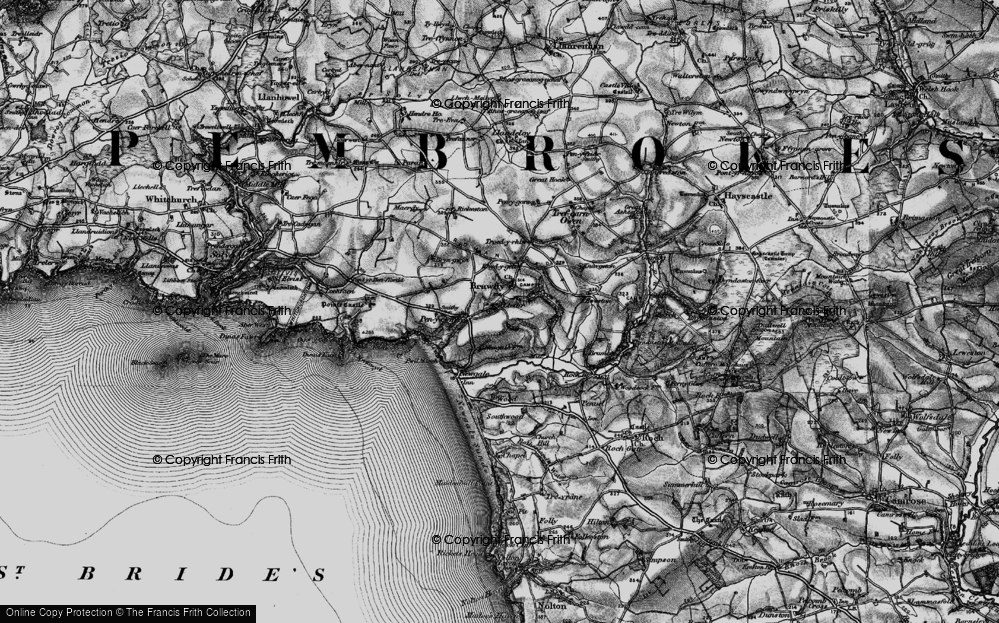 Old Map of Penycwm, 1898 in 1898