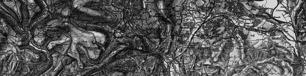 Old map of Penygarn in 1897