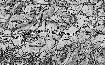 Old map of Penygelli in 1899