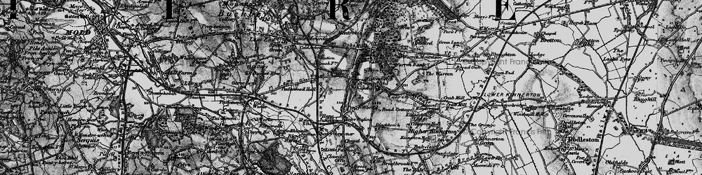 Old map of Penymynydd in 1897