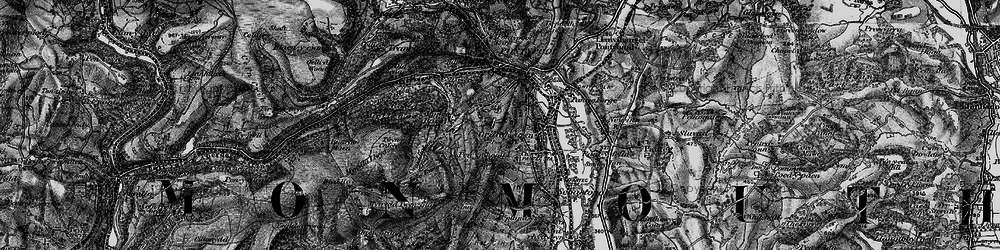 Old map of Penyrheol in 1897